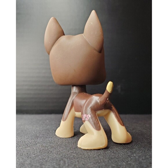 LPS Littlest Pet Shop 2007 Great Dane #817 Round Dot Blue Eyes Retired - Picture 2 of 3